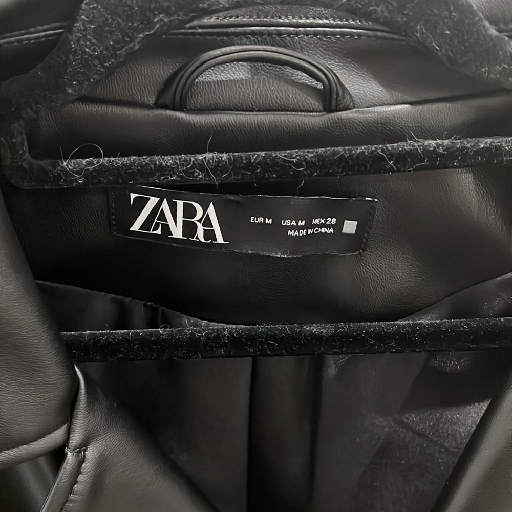 ZARA PLEATHER JACKET - Picture 2 of 3